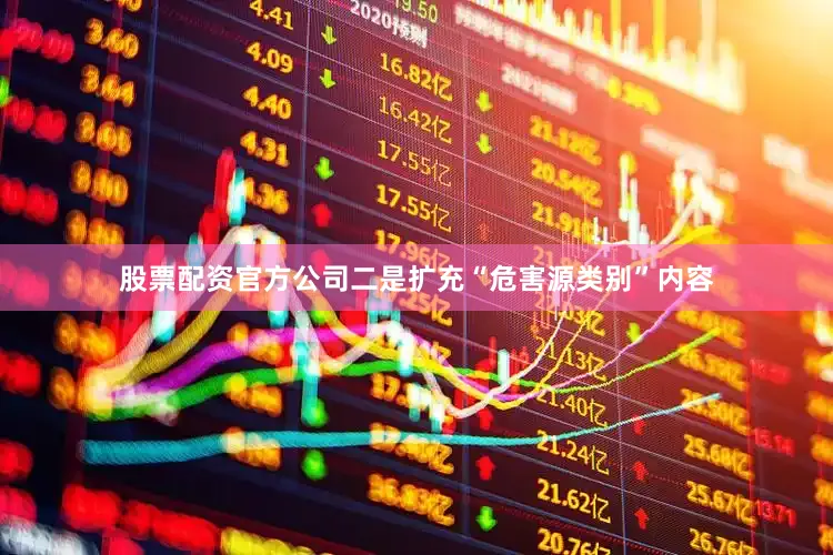 股票配资官方公司二是扩充“危害源类别”内容